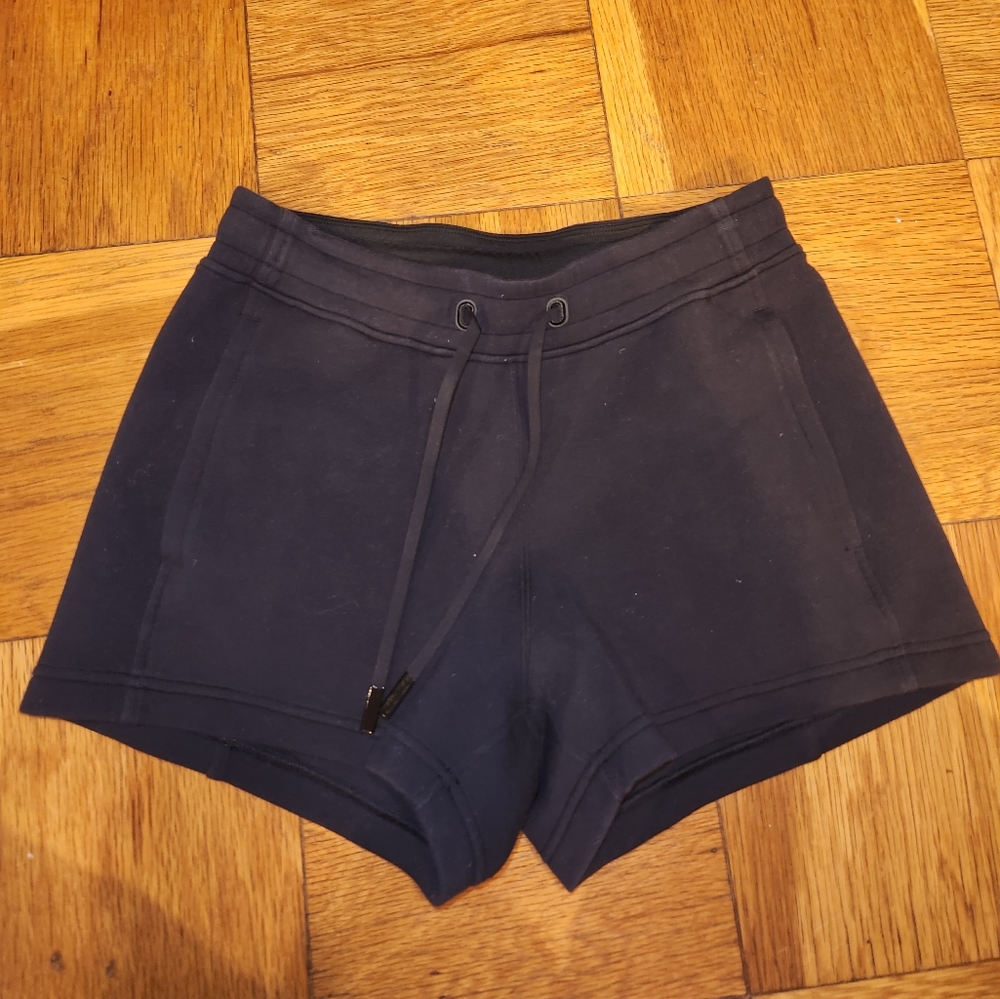 Lululemon sweat shorts, black, size 6